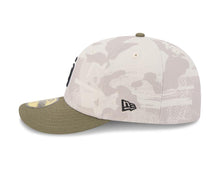Load image into Gallery viewer, San Diego Padres New Era MLB 59FIFTY 5950 Fitted Cap Hat White Camo Crown Olive Green Visor Black/White Logo (2025 Armed Forces Day)
