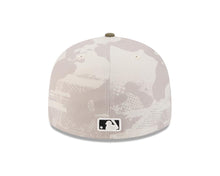 Load image into Gallery viewer, San Diego Padres New Era MLB 59FIFTY 5950 Fitted Cap Hat White Camo Crown Olive Green Visor Black/White Logo (2025 Armed Forces Day)
