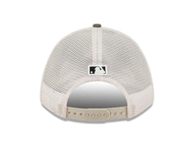 Load image into Gallery viewer, San Diego Padres New Era MLB 9FORTY 940 Adjustable M-Crown Mesh Cap Hat White Camo Crown Olive Green Visor Black/White Logo (2025 Armed Forces Day)
