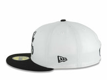 Load image into Gallery viewer, Stockton Ports New Era MiLB 59FIFTY 5950 Fitted Cap Hat White Crown Black Visor Black/Dark Gray Logo Black UV
