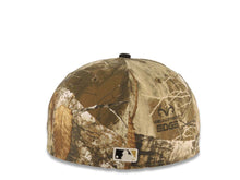 Load image into Gallery viewer, New York Yankees New Era MLB 59FIFTY 5950 Fitted Cap Hat Real Tree Edge Camo Crown Black Visor White/Black Logo 2024 World Series Side Patch
