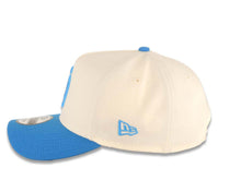 Load image into Gallery viewer, San Diego Padres New Era MLB 9FORTY 940 Adjustable A-Frame Cap Hat Cream Crown Light Blue Visor Blue Logo 40th Anniversary Side Patch Gray UV
