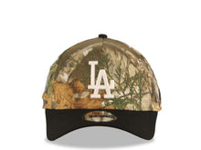 Load image into Gallery viewer, Los Angeles Dodgers New Era MLB 9FORTY 940 Adjustable A-Frame Cap Hat Real Tree Edge Camo Crown Black Visor White Logo 2024 World Series Champions Side Patch
