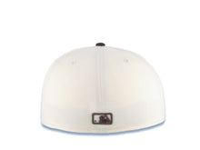 Load image into Gallery viewer, San Diego Padres New Era MLB 59FIFTY 5950 Fitted Cap Hat Cream Crown Brown Visor Brown Script Logo 1969 Major League Baseball Gray UV
