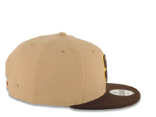 Load image into Gallery viewer, San Diego Padres New Era MLB 9FIFTY 950 Snapback Cap Hat Khaki Crown Brown Visor Brown/Yellow Logo Brown UV
