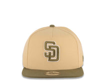 Load image into Gallery viewer, (Youth) San Diego Padres New Era MLB 9FIFTY 950 Snapback A-Frame Kid Cap Hat Khaki Crown Olive Green Visor Olive Green/White Logo
