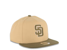 Load image into Gallery viewer, (Youth) San Diego Padres New Era MLB 9FIFTY 950 Snapback A-Frame Kid Cap Hat Khaki Crown Olive Green Visor Olive Green/White Logo
