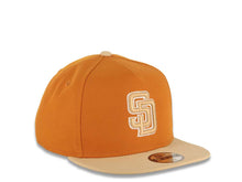 Load image into Gallery viewer, (Youth) San Diego Padres New Era MLB 9FIFTY 950 Kid Snapback A-Frame Cap Hat Light Brown Crown Khaki Visor Khaki/White Logo
