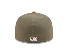 Load image into Gallery viewer, (Youth) San Diego Padres New Era MLB 59FIFTY 5950 Kid A-Frame Fitted Cap Hat Olive Green Crown Brown Visor Brown White Logo (2-Tone Color Pack)
