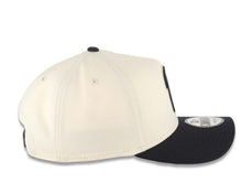 Load image into Gallery viewer, San Diego Padres New Era MLB 9FORTY 940 Adjustable A-Frame Cap Hat Cream Crown Navy Blue Visor Navy Blue/Metallic Gold Logo Gray UV
