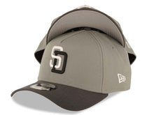 Load image into Gallery viewer, San Diego Padres New Era MLB 9FORTY 940 Adjustable A-Frame Cap Hat Gray Crown Gray Visor White/Black Logo Gray UV
