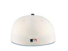 Load image into Gallery viewer, San Diego Padres New Era MLB 59FIFTY 5950 Fitted Cap Hat Cream Crown Navy Blue Visor Navy Blue/Orange/White Logo Gray UV
