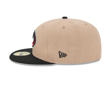 Load image into Gallery viewer, Arizona Diamondbacks New Era MLB 59FIFTY 5950 Fitted Cap Hat Khaki Crown Black Visor Red/Teal Snake Logo
