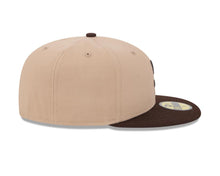 Load image into Gallery viewer, San Diego Padres New Era MLB 59FIFTY 5950 Fitted Cap Hat Khaki Crown Brown Visor Brown Logo
