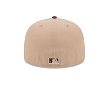 Load image into Gallery viewer, San Diego Padres New Era MLB 59FIFTY 5950 Fitted Cap Hat Khaki Crown Brown Visor Brown Logo
