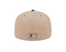 Load image into Gallery viewer, San Diego Padres New Era MLB 59FIFTY 5950 Fitted Cap Hat Khaki Crown Brown Visor Brown/Orange Retro Cooperstown Logo
