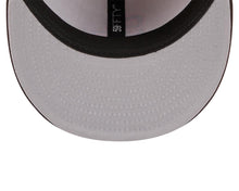 Load image into Gallery viewer, (Youth) San Diego Padres New Era MLB 59FIFTY 5950 Kid Fitted Cap Hat Khaki Crown Brown Visor Brown/Orange Cooperstown Logo
