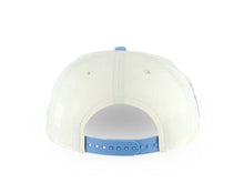 Load image into Gallery viewer, San Diego Padres New Era MLB 9FORTY 940 Adjustable Cap Hat Cream Crown Sky Blue Visor Sky Blue Logo 25th Anniversary Side Patch Gray UV
