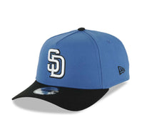Load image into Gallery viewer, San Diego Padres New Era MLB 9FORTY 940 Adjustable A-Frame Cap Hat Blue Crown Black Visor White/Black Logo 40th Anniversary Side Patch
