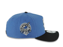 Load image into Gallery viewer, San Diego Padres New Era MLB 9FORTY 940 Adjustable A-Frame Cap Hat Blue Crown Black Visor White/Black Logo 40th Anniversary Side Patch
