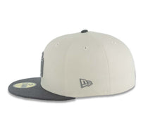 Load image into Gallery viewer, San Diego Padres New Era MLB 59FIFTY 5950 Fitted Cap Hat Stone Crown Gray Visor Gray Logo 40th Anniversary Side Patch Gray UV
