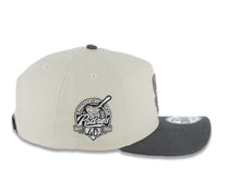 Load image into Gallery viewer, San Diego Padres New Era MLB 9FORTY 940 Adjustable A-Frame Cap Hat Stone Crown Dark Gray Visor Dark Gray Logo 40th Anniversary Side Patch Gray UV
