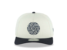 Load image into Gallery viewer, San Diego FC New Era 9FORTY 940 Adjustable A-Frame Cap Hat Cream Crown Navy Blue Visor Navy Blue Logo Gray UV
