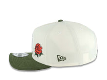Load image into Gallery viewer, San Diego Padres New Era MLB 9FORTY 940 Adjustable A-Frame Cap Hat Cream Crown Green Visor White Logo With Rose 40th Anniversary Side Patch Gray UV
