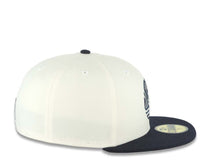 Load image into Gallery viewer, San Diego FC New Era MLS 59FIFTY 5950 Fitted Cap Hat Cream Crown Navy Blue Visor Navy Blue Logo Gray UV
