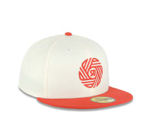 Load image into Gallery viewer, San Diego FC New Era MLS 59FIFTY 5950 Fitted Cap Hat Cream Crown Red Visor Red Logo Gray UV
