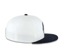 Load image into Gallery viewer, (Corduroy Visor) San Diego FC New Era MLS 59FIFTY 5950 Fitted Cap Hat White Crown Navy Blue Visor Navy Blue Logo Gray UV
