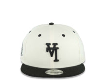 Load image into Gallery viewer, Los Angeles Dodgers New Era MLB 9FIFTY 950 Snapback Cap Hat Cream Crown Black Visor Black Upside Down Logo 60th Anniversary Side Patch
