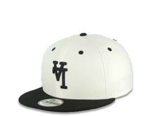 Load image into Gallery viewer, Los Angeles Dodgers New Era MLB 9FIFTY 950 Snapback Cap Hat Cream Crown Black Visor Black Upside Down Logo 60th Anniversary Side Patch
