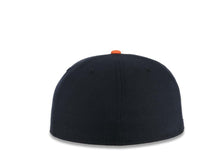 Load image into Gallery viewer, San Diego Padres New Era MLB 59FIFTY 5950 Fitted Cap Hat Navy Blue Crown Orange Visor White/Orange Logo Batterman Batty Side Patch Gray UV
