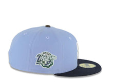 Load image into Gallery viewer, San Diego Padres New Era MLB 59FIFTY 5950 Fitted Cap Hat Pale Purple Crown Navy Blue Visor White/Cream Logo 1998 World Series Side Patch Red UV
