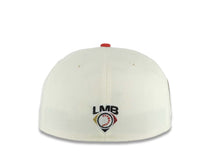 Load image into Gallery viewer, Tijuana Toros New Era LMB 59FIFTY 5950 Fitted Cap Hat Cream Crown Red Visor Black Logo 2021 Champeon Del Norte Side Patch 
