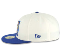 Load image into Gallery viewer, Los Angeles Dodgers New Era MLB 59FIFTY 5950 Fitted Cap Hat Cream Crown Royal Blue Visor Team Color Logo Ohtani 50 Stolen Bases 2024 World Series Champions 
