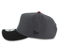 Load image into Gallery viewer, San Diego Padres New Era MLB 9FORTY 940 A-Frame Adjustable Cap Hat Dark Gray Crown Black Visor White Logo 40th Anniversary Side Patch
