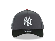 Load image into Gallery viewer, New York Yankees New Era MLB 9FORTY 940 A-Frame Adjustable Cap Hat Dark Gray Crown Black Visor White Logo 1998 World Series Side Patch
