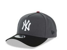 Load image into Gallery viewer, New York Yankees New Era MLB 9FORTY 940 A-Frame Adjustable Cap Hat Dark Gray Crown Black Visor White Logo 1998 World Series Side Patch
