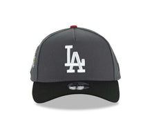 Load image into Gallery viewer, Los Angeles Dodgers New Era MLB 9FORTY 940 A-Frame Adjustable Cap Hat Dark Gray Crown Black Visor White Logo 2025 World Series Champions Side Patch
