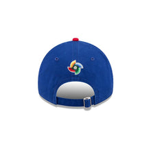 Load image into Gallery viewer, Puerto Rico New Era WBC World Baseball Classic 9TWENTY 920 Adjustable Cap Hat Royal Blue Crown Red Visor Team Color Logo Puerto Rico Flag Side Patch
