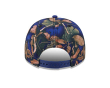 Load image into Gallery viewer, Los Angeles Dodgers New Era MLB 9FORTY 940 A-Frame Snapback Cap Hat Leaves Camo Crown Royal Blue Visor Tan Logo 50th Anniversary Patch

