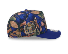 Load image into Gallery viewer, Los Angeles Dodgers New Era MLB 9FORTY 940 A-Frame Snapback Cap Hat Leaves Camo Crown Royal Blue Visor Tan Logo 50th Anniversary Patch
