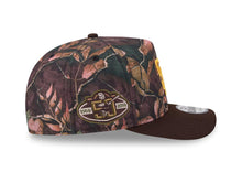 Load image into Gallery viewer, San Diego Padres New Era MLB9FORTY 940 A-Frame Snapback Cap Hat Leaves Camo Crown Brown Visor Yellow Logo 50th Anniversary Side Patch
