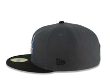 Load image into Gallery viewer, San Diego Gulls New Era AHL 59FIFTY 5950 Fitted Cap Hat Dark Gray Crown Black Visor Default Team Logo SD Back Logo Gray UV

