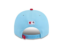 Load image into Gallery viewer, Los Angeles Anaheim Angels New Era MLB 9FIFTY 950 Snapback A-Frame Cap Hat Sky Blue Crown Red Visor Team Color Logo With Cart0on Gray UV
