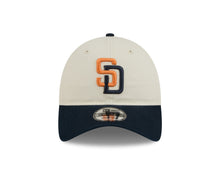 Load image into Gallery viewer, San Diego Padres New Era MLB 9TWENTY 920 Adjustable Cap Hat Chrome White Crown Navy Blue Visor Orange/Navy Logo (2026 City Connect 2.0)
