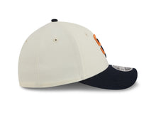 Load image into Gallery viewer, San Diego Padres New Era MLB 39THIRTY 3930 Flexfit Cap Hat Chrome White Crown Navy Blue Visor Orange/Navy Logo (2026 City Connect 2.0)
