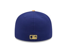 Load image into Gallery viewer, Los Angeles Dodgers New Era MLB 59FIFTY 5950 Fitted Cap Hat Royal Blue Crown Gold Visor Gold Logo 2025 World Series Champions Side Patch
